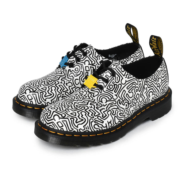 1461 KEITH HARING 3 ホール シューズ 26833009 レースアップシューズ ブラック 黒 ホワイト 白 1カラー