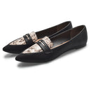 アニマルバイカラー ペニーパンプス TO-332 フラットパンプス ブラック 黒 ブラウン 5カラー