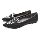 アニマルバイカラー ペニーパンプス TO-332 フラットパンプス ブラック 黒 ブラウン 5カラー