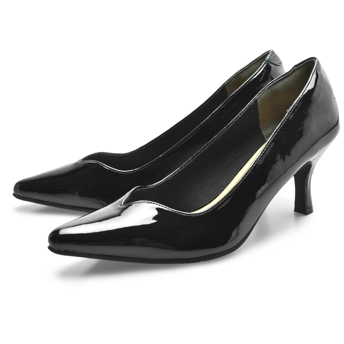 トドス（TODOS） 6.5cmヒールVカットパンプス TO-338 パンプス