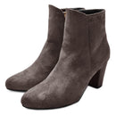 サイドジップ ラウンドトゥ ショートブーツ TO-356 ブーツ ブラック 黒 グレー ベージュ 3カラー