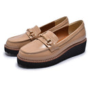 厚底ビットローファー TO-374 ローファー ブラック 黒 ベージュ 3カラー