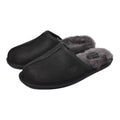 SCUFF FULL GRAIN LEATHER SLIPPER 1108192 スリッパ ブラック 黒 1カラー
