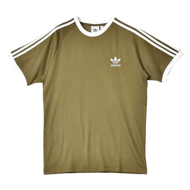 【大人気デザイン】adidas☆トレフォイルロゴ入りTシャツ　袖ストライプ