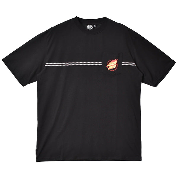 CHECK RINGED FRAMED DOT S/S POCKET T-SHIRT 44155437 半袖Tシャツ ブラック 黒 ホワイト 白 2カラー