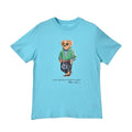 ビーチベア グラフィック Tシャツ 323-865681 半袖Tシャツ ネイビー 紺 ブルー 青 2カラー