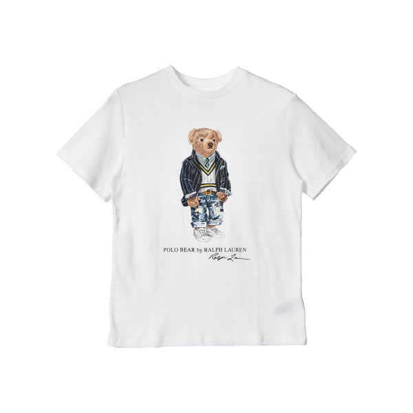 ヘリテージ ベア 半袖Tシャツ 323865660 半袖Tシャツ 白 グレー 青 ブルー 黄色 4カラー