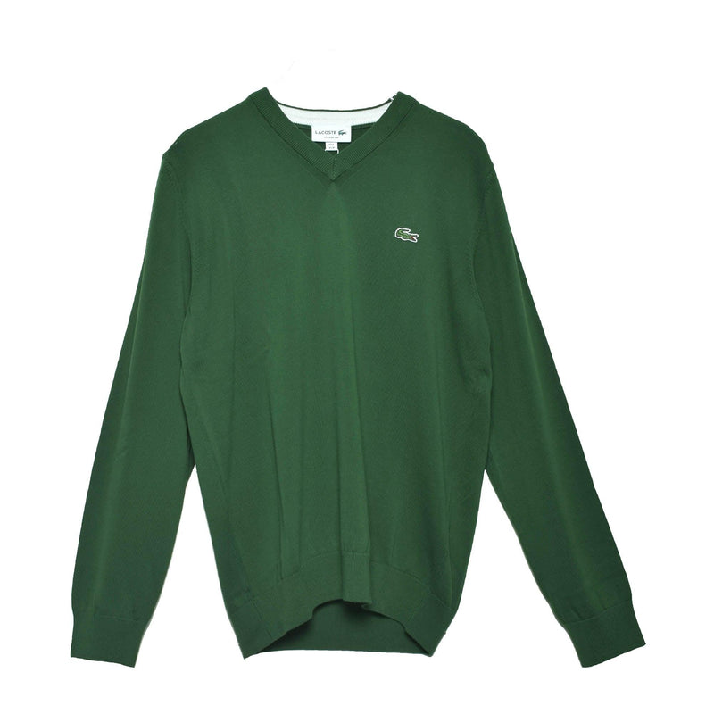 Vネック オーガニックコットン セーター AH1951-00 セーター ブラック グリーン ネイビー 黒 緑 3カラー