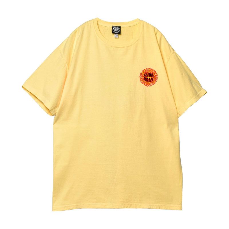 ロゴ フレイム ショートスリーブTシャツ 44155446 半袖Tシャツ イエロー 黄 1カラー