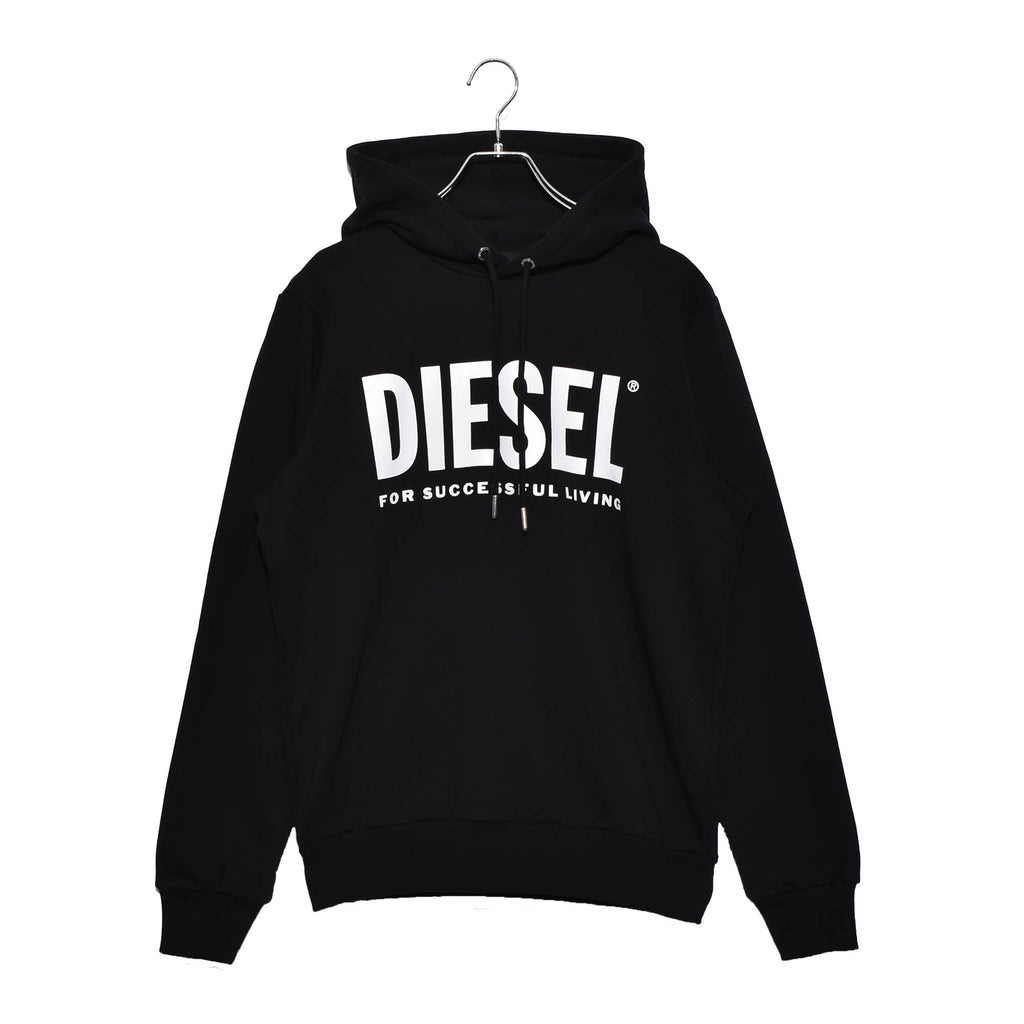 DIESEL スウェット XXL S-GIR-DIVISION-LOGOブラック