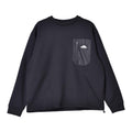 ロングスリーブTシャツ MS0-000-212011 長袖Tシャツ ブラック 黒 カーキ ベージュ 3カラー