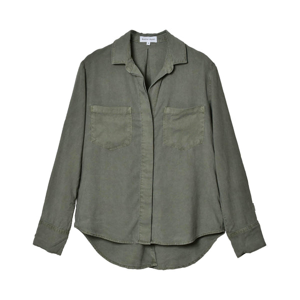 SPL BACK BUTTON SHIRT B2631654303 長袖シャツ ブラック 黒 ホワイト 白 レッド 赤 カーキ 5カラー