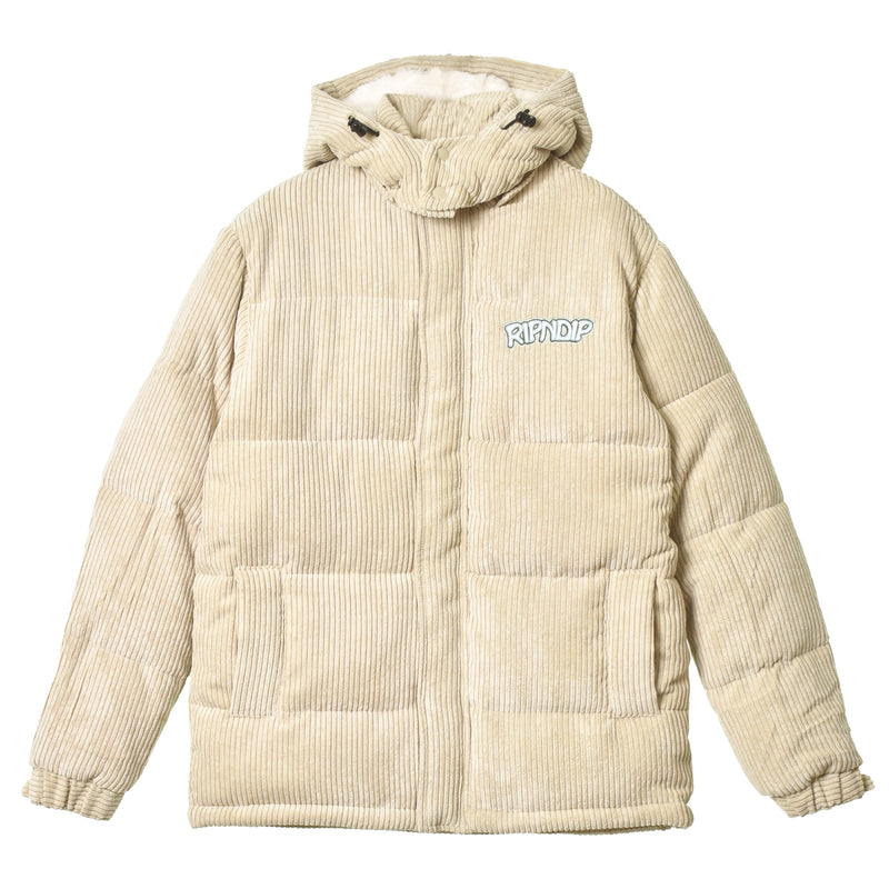 リップンディップ（RIPNDIP） INTERTWINED CORD PUFFER JACKET RND8004