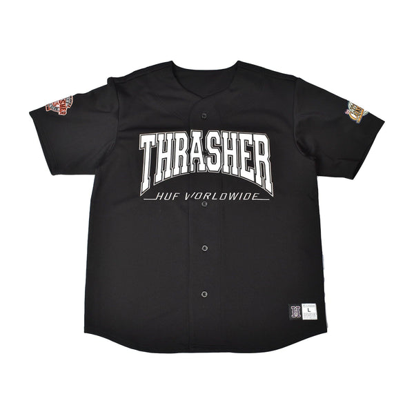 CENT.FIELD BASEBALL JERSEY KN00419 ベースボールシャツ ブラック 黒 アイボリー 2カラー