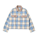 BOWERY W L/S FLANNEL 01209 カジュアルシャツ ネイビー 紺 ベージュ ブルー 青 オレンジ 2カラー