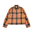 BOWERY W L/S FLANNEL 01209 カジュアルシャツ ネイビー 紺 ベージュ ブルー 青 オレンジ 2カラー