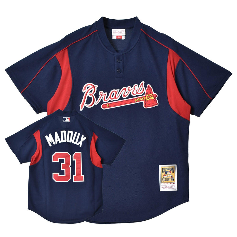 MLB ATLANTA BRAVES GREG MADDUX 2003 BP JERSEY ABPJ3335-ABR03GMANAVY ユニフォーム 1カラー