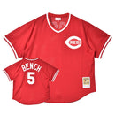 MLB AUTHENTIC JOHNNY BENCH CINCINNATI REDS 1983 PULLOVER JERSEY ABPJ3064-CRE83JBNSCAR ユニフォーム 1カラー
