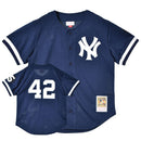 MLB AUTHENTIC MARIANO RIVERA NEW YORK YANKEES 1999 BUTTON FRONT JERSEY ABBF3110-NYY99MRINAVY ユニフォーム ネイビー 紺 ホワイト 白 1カラー
