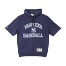 ニューヨーク・ヤンキース ショートスリーブ プルオーバー フーディー FPHD3398-NYYYYPPPNAVY ショートスリーブ プルオーバーパーカー