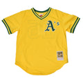 MLB AUTHENTIC MARK MCGWIRE OAKLAND ATHLETICS 1990 PULLOVER JERSEY ABPJ3025-OAT90MMCYELL ユニフォーム 1カラー