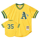 MLB AUTHENTIC RICKEY HENDERSON OAKLAND ATHLETICS 1984 JERSEY ABPJ3008-OAT84RHEYELL ユニフォーム グリーン イエロー 1カラー