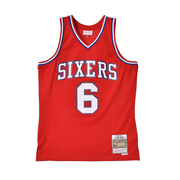 スイングマン ジャージー フィラデルフィア76ERS 1982-83 ジュリアス アービング SMJYGS18196-P76SCAR82JER ユニフォーム レッド 赤 1カラー