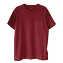 半袖ポケットTシャツ 0024 半袖Tシャツ ホワイト 白 ブラウン グリーン レッド 5カラー