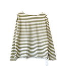 ボーダーカットソー 0027 カットソー ピンクベージュ カーキ ブルーグレー 青 レンガ 4カラー