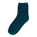 編み柄ショートソックス GSX8560 靴下 ブラック 黒 ネイビー 紺 8カラー