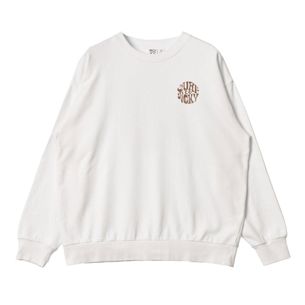SURF CO ROXY バックプリント スウェットトップ RPO224015 スウェット ホワイト 白 ブラウン グリーン マルチ 4カラー