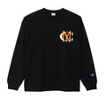 ロングスリーブTシャツ C3-W416 長袖Tシャツ ホワイト 白 グレー ブラック 黒 ネイビー 紺 4カラー