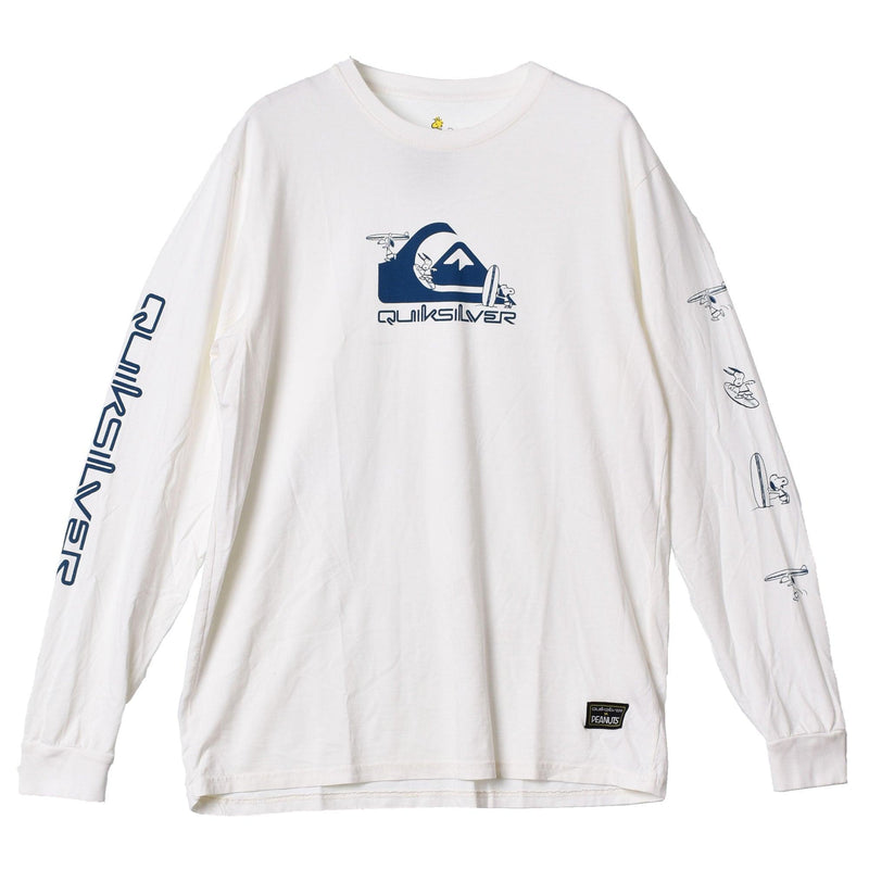 ピーナッツ コラボ ロングTシャツ AQYZT08449 長袖Tシャツ ブラック 黒 ホワイト 白 2カラー