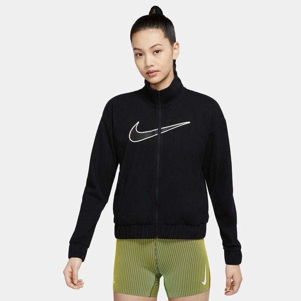 Dri-FIT スウッシュ ラン ウィメンズ ランニングジャケット DQ6384 ジャケット ブラック 黒 ホワイト 白 1カラー