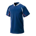 マルチベースボールシャツ(ハーフボタン小衿付き) 52LE214 ユニフォームシャツ ネイビー 紺 1カラー