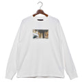 フォトプリントロングスリーブTシャツ IN-1178S IN-1179S 長袖Tシャツ ブラック 黒 ホワイト 白 カーキ ベージュ 6カラー