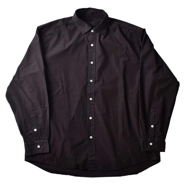 製品染め ビッグシルエット シャツ IN-1195F シャツ ブラック 黒 ホワイト 白 ネイビー グレー ブルー パープル 6カラー