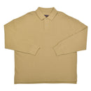 オープンエンド ビッグシルエットポロシャツ 長袖ポロシャツ 5カラー