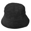 コーデュロイバケットハット 帽子 ホワイト 白 ベージュ グレー ブラック 黒 パープル 6カラー