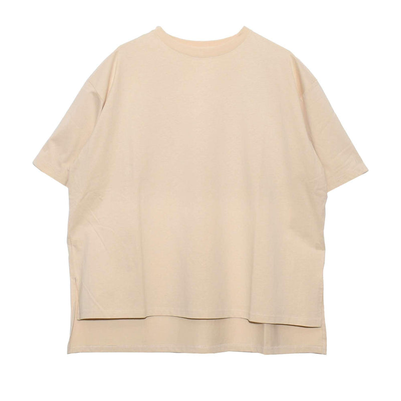 オーガニックコットンオーバーTシャツ トップス ホワイト 白 ブラック 黒 ベージュ オレンジ 6カラー