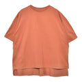 オーガニックコットンオーバーTシャツ トップス ホワイト 白 ブラック 黒 ベージュ オレンジ 6カラー