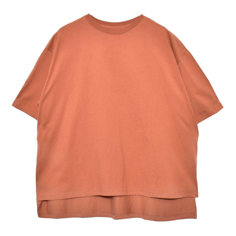 オーガニックコットンオーバーTシャツ トップス ホワイト 白 ブラック 黒 ベージュ オレンジ 6カラー