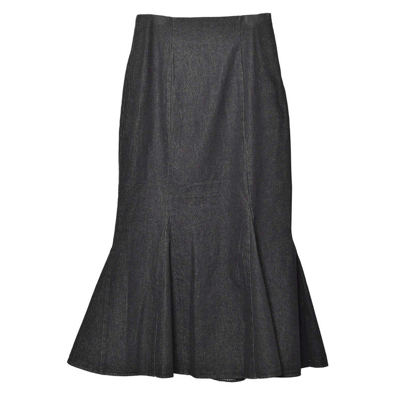 デニムマーメイドスカート スカート ブラック 黒 ネイビー 紺 ブルー 2カラー