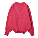 ポリエステルニット ドルマン カーディガン SB-5421 カーディガン ブラック 黒 ホワイト 白 4カラー