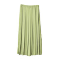 MANYWAYプリーツスカート 1014-5469 スカート ベージュ グリーン 黄緑 ブラウン 3カラー