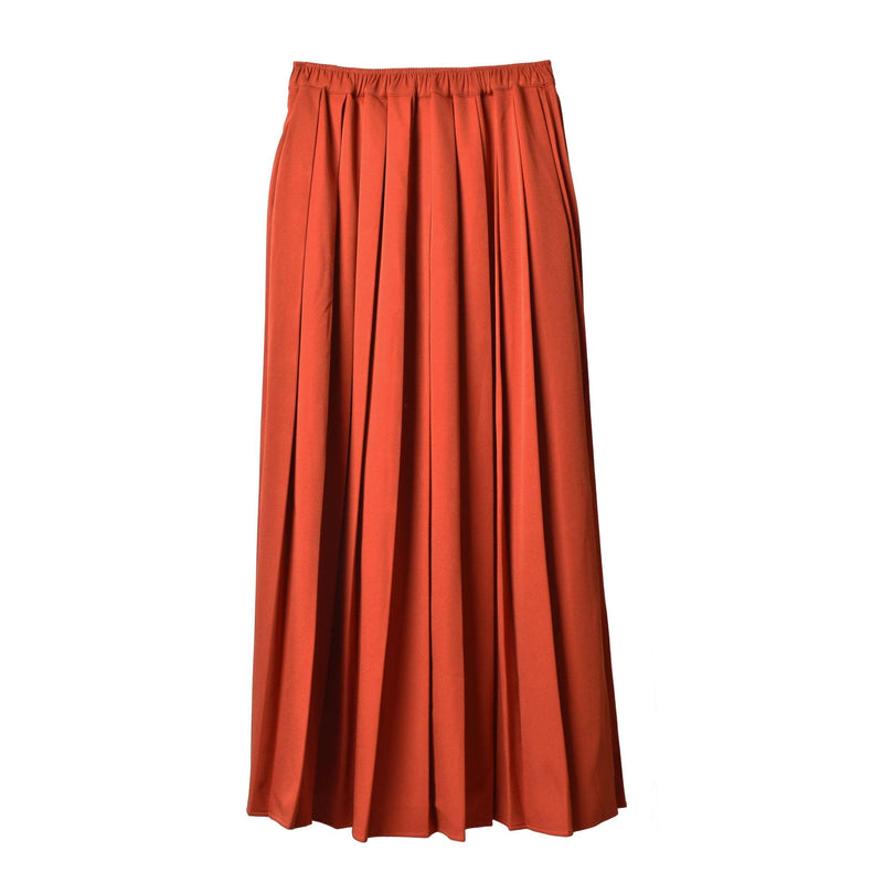 Manywayプリーツスカート 1016-5568 スカート ベージュ レッド 赤 カーキ 3カラー