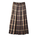 チェックManywayプリーツスカート 1016-5569 スカート ブラウン グレー チャコール 3カラー