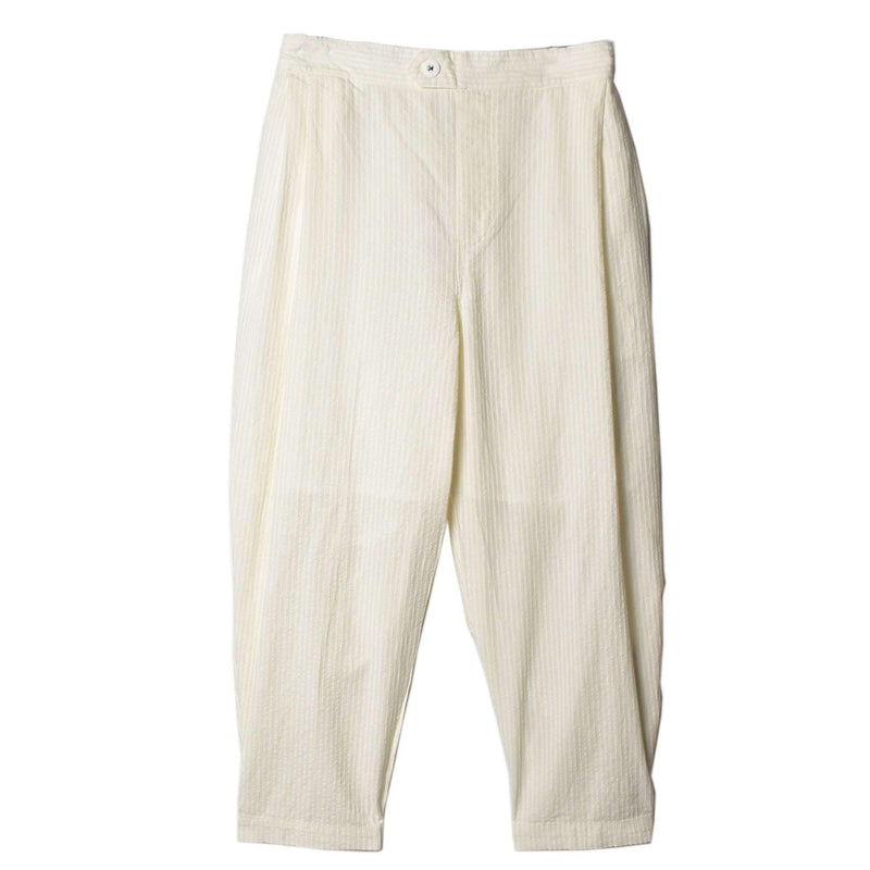 タックテーパードパンツ NDBD2239 ロングパンツ ベージュ ネイビー 紺 3カラー