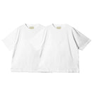 2パック ルーズ クルー MVRM22S8022-M 半袖Ｔシャツ ブラック 黒 ホワイト 白 グレー チャコール オレンジ 4カラー