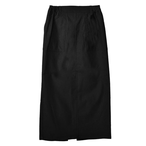 裏起毛ビッグポケットタイトスカート WQN1583 ボトムス ブラック 黒 グレー カーキ 2カラー